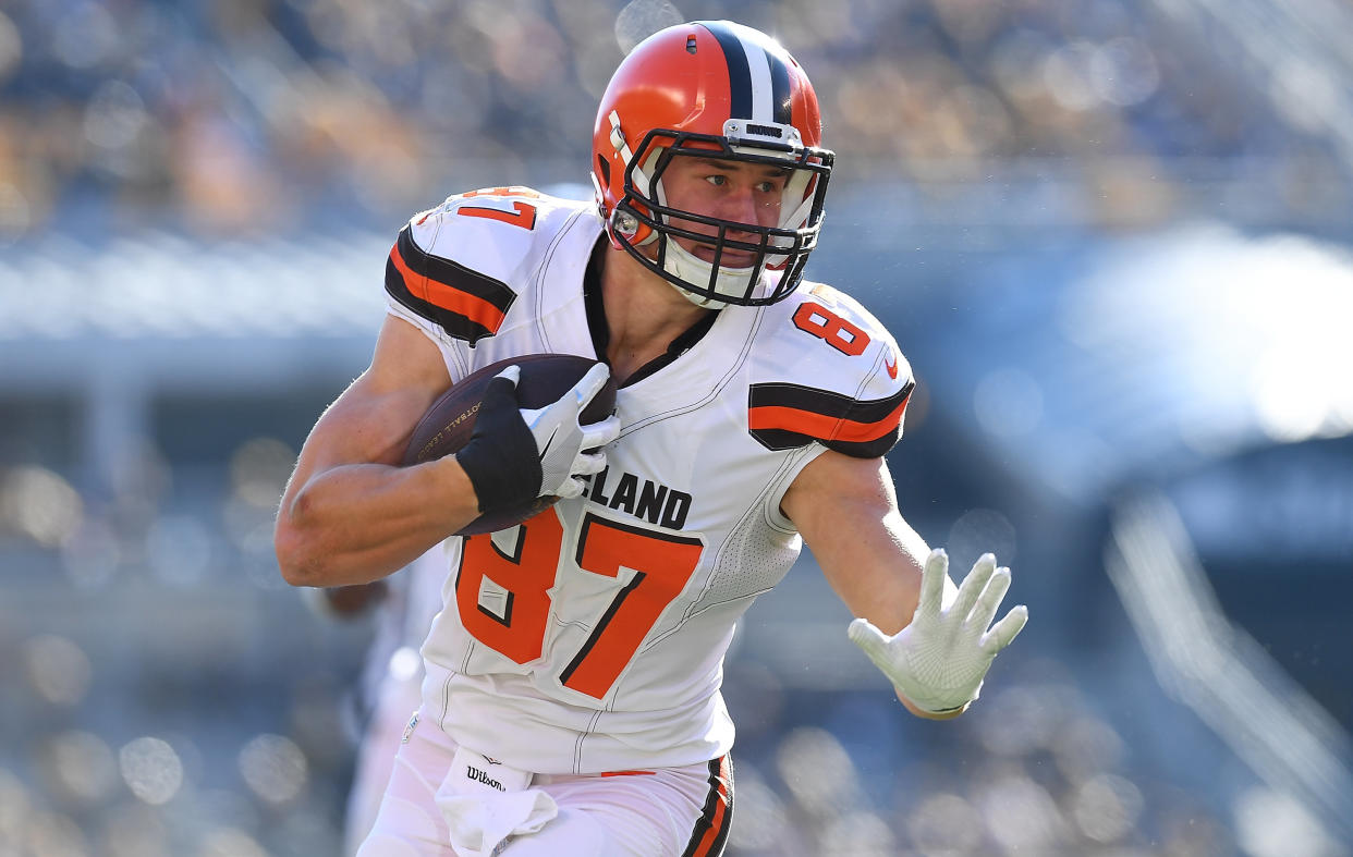 Seth DeValve, #87 of the Cleveland Browns. (Photo: Joe Sargent via Getty Images)