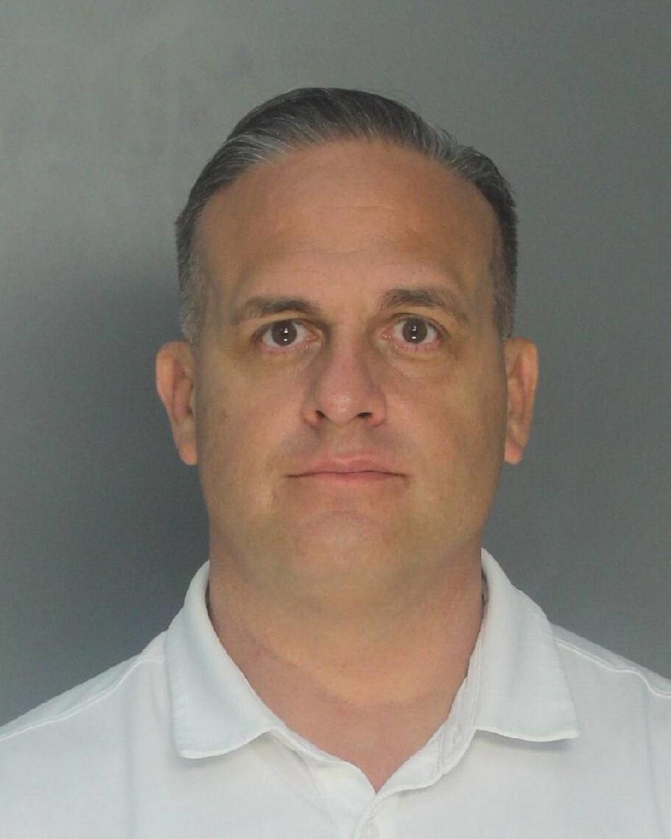 Former state senator Frank Artiles, who is facing felony campaign finance-related charges, is shown in a booking photo taken Thursday, March 18, 2021, at Turner Guilford Knight Correctional Center in Miami.