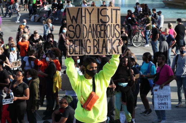 Black Lives Matter protester in London