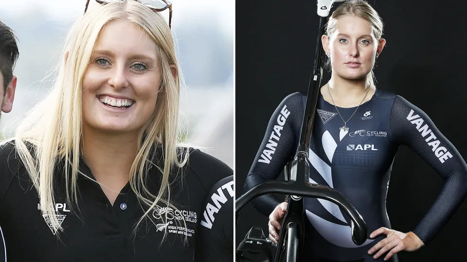 Seen here, NZ cyclist Olivia Podmore who died this week at the age of 24.