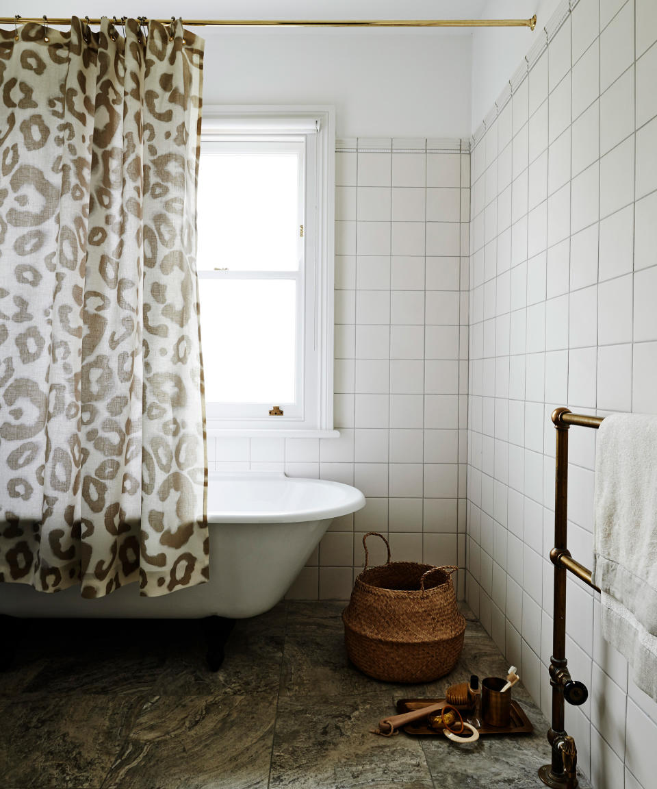 11. Subtle but impactful bathroom color ideas? Play with animal prints