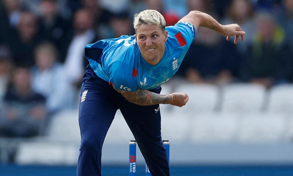 <span>Brydon Carse took three Australia wickets in the second ODI on Saturday but he went for 75 runs in his 10 overs.</span><span>Photograph: Jason Cairnduff/Action Images/Reuters</span>