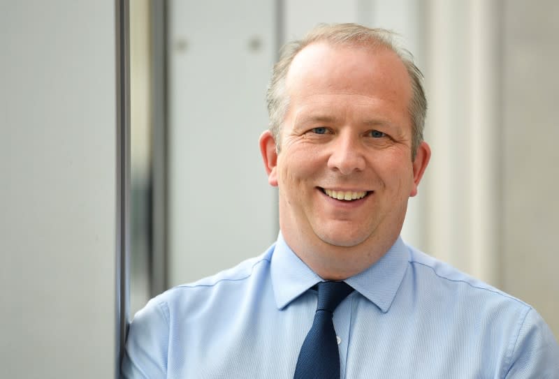 Roberts, Retail and Operations Director of Sainsbury's, poses for a portrait at the company headquarters in London