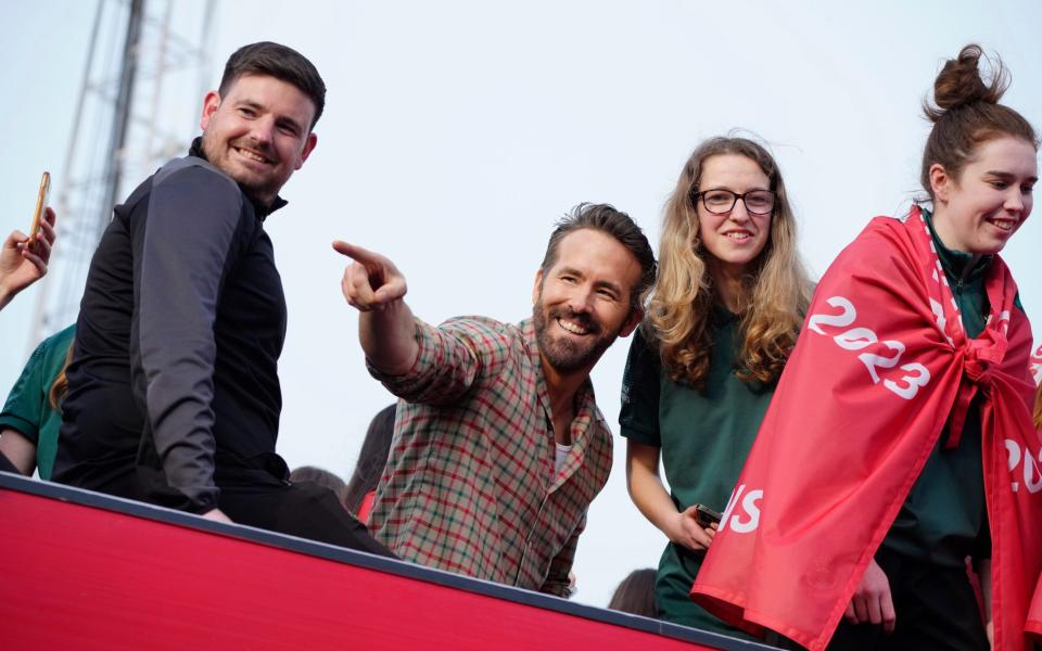 Ryan Reynolds - Ryan Reynolds and Rob McElhenney want Wrexham in the Premier League - AP/Jon Super