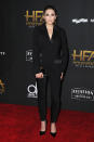 <p><strong>5 November</strong> Elizabeth Olsen looked nonchalantly chic in her black Dolce & Gabbana tux at the Hollywood Film Awards. </p>