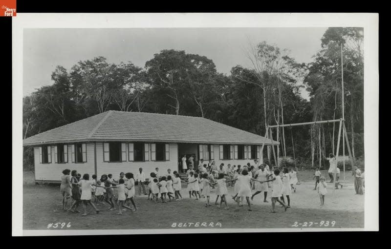 School Children Playing at Belterra, Brazil, 1939