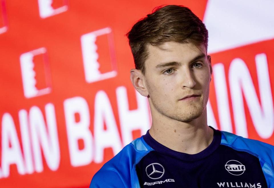 BAHRAIN - Logan Sargeant (Williams) during the press conference at the Bahrain International Circuit in the Sakhir desert region ahead of the Bahrain Grand Prix. ANP SEM VAN DER WAL /ANP/Sipa USA