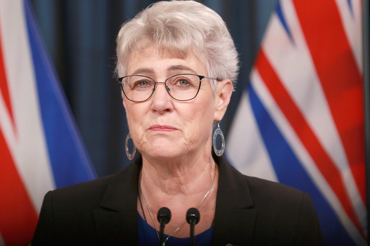 B.C. Finance Minister Katrine Conroy will not be running in the next provincial election, she announced Friday. (Chad Hipolito/THE CANADIAN PRESS - image credit)