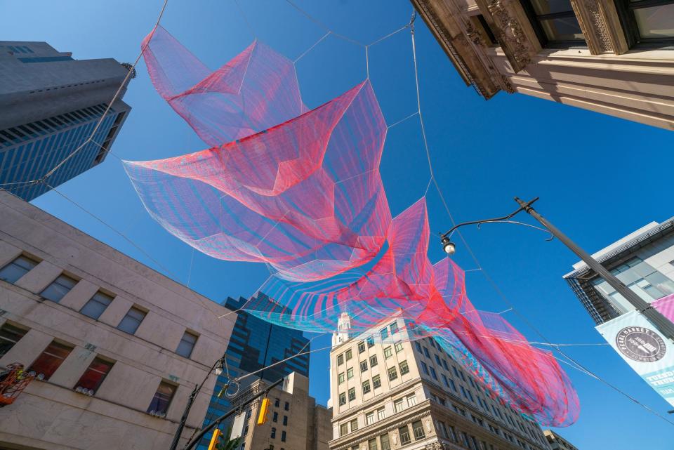 The Columbus Museum of Art’s BAM (Bar, Art, Music) event on Friday is to be the first offering in Downtown Columbus, Inc.’s UnderCurrent series, which is held on Gay Street, between High and Wall streets underneath Janet Echelman’s nylon sculpture “Current.”