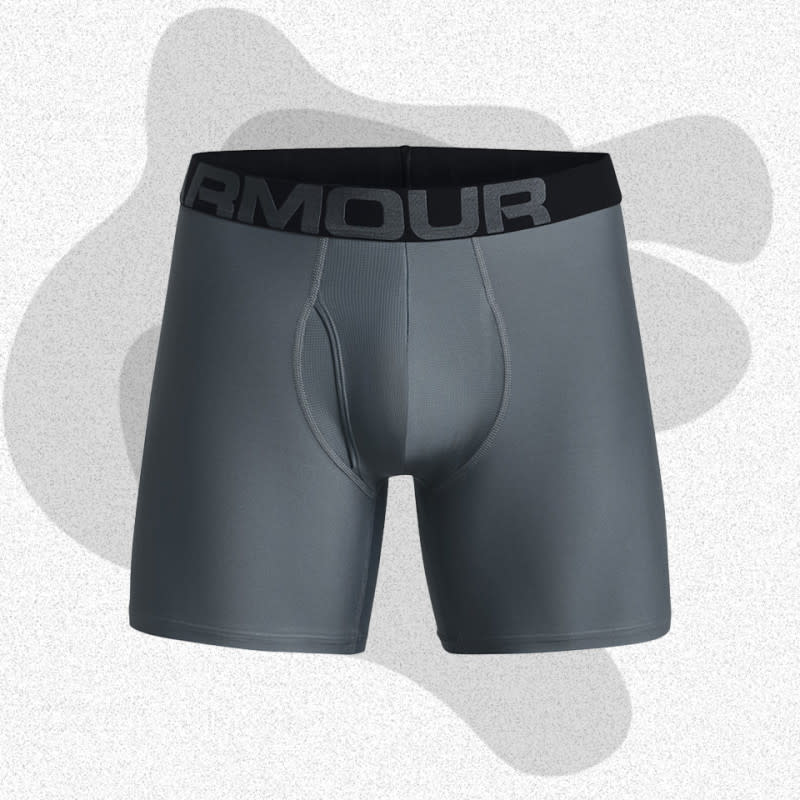 <p>Courtesy of Amazon</p><p>If you’re looking for a straightforward pair of athletic underwear, the Boxerjock is an excellent choice. The lightweight poly-elastane blend stretches easily and wicks sweat, so you can keep charging without discomfort down below.</p><p>[$20; <a href="https://www.amazon.com/Under-Armour-Tech-Black-Pitch/dp/B005OFFLC8?&linkCode=ll1&tag=mj-bestathleticunderwear-mcharboneau-081823-update-20&linkId=8287dd17bf9a703b3a582dad3ff17517&language=en_US&ref_=as_li_ss_tl" rel="nofollow noopener" target="_blank" data-ylk="slk:amazon.com;elm:context_link;itc:0;sec:content-canvas" class="link ">amazon.com</a>]</p>
