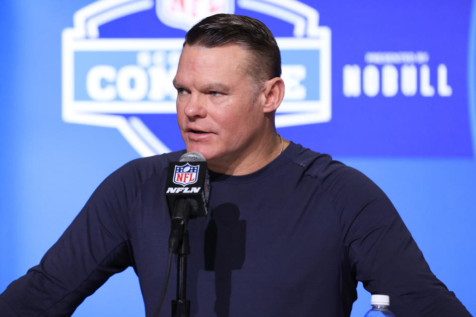 Colts general manager Chris Ballard has a big decision to make with the fourth pick of the draft. (Photo by Justin Casterline/Getty Images)