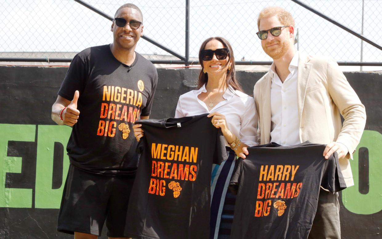 Harry, Duke of Sussex and Meghan, Duchess of Sussex in Lagos Nigeria