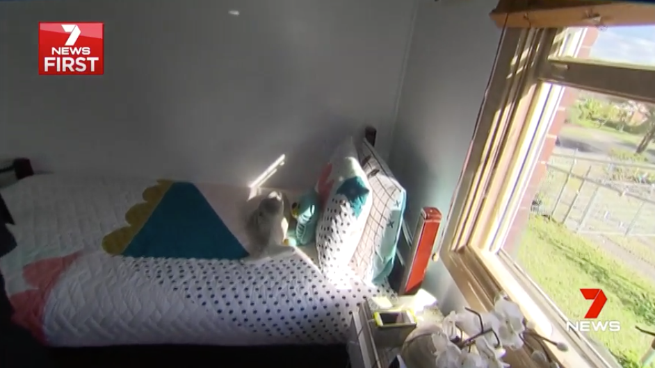 It's alleged the young woman was forced out of her bedroom window. Photo: 7 News.