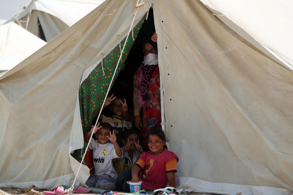 Displaced Iraqis in Fallujah