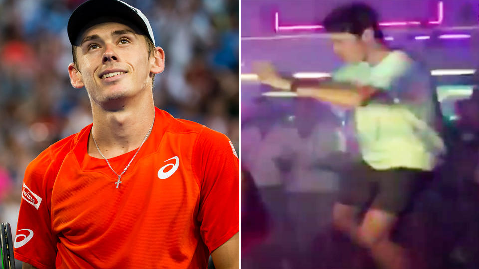 Alex de Minaur: Great tennis player, even better dancer? Image: Getty/SnapChat