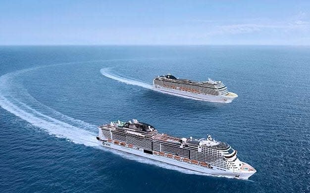 Both MSC Grandiosa and MSC Magnifica sailed from Italy in summer 2020