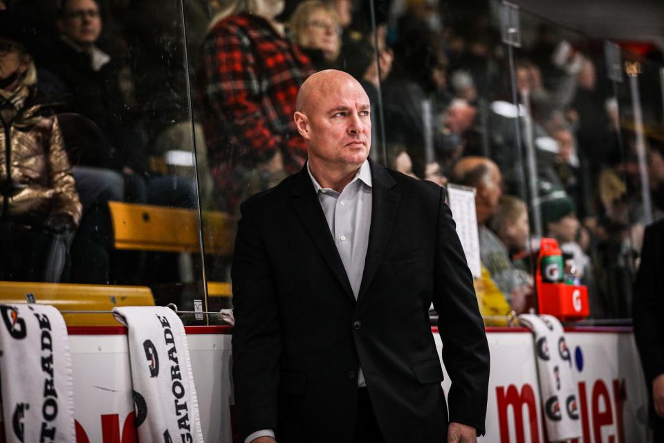 Pat Ferschweiler took over as head coach of Western Michigan, his alma matter, in 2021. He was originally hired as an assistant there by Jeff Blashill in 2010. Both Ferschweiler and MSU's Adam Nightingale worked for Blashill with the Red Wings.