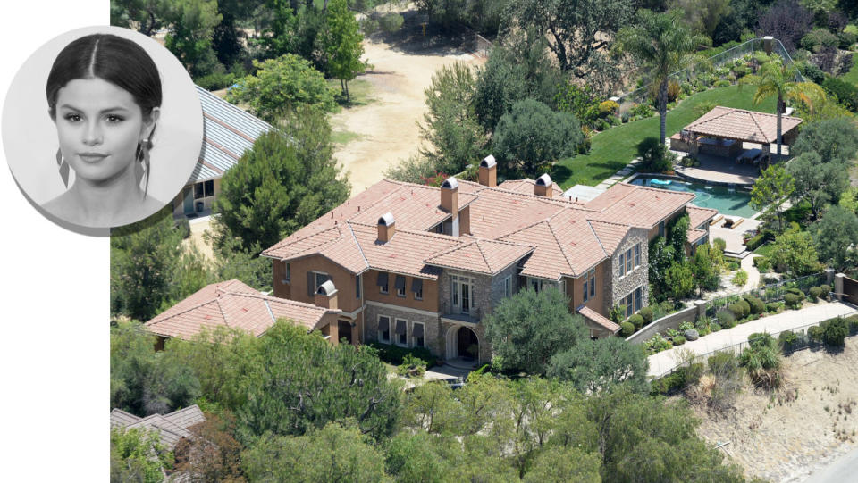 Gomez’s five-bedroom mansion is right around the corner from Kris Jenner’s, which means that the singer’s inherited another new neighbor—Kylie.