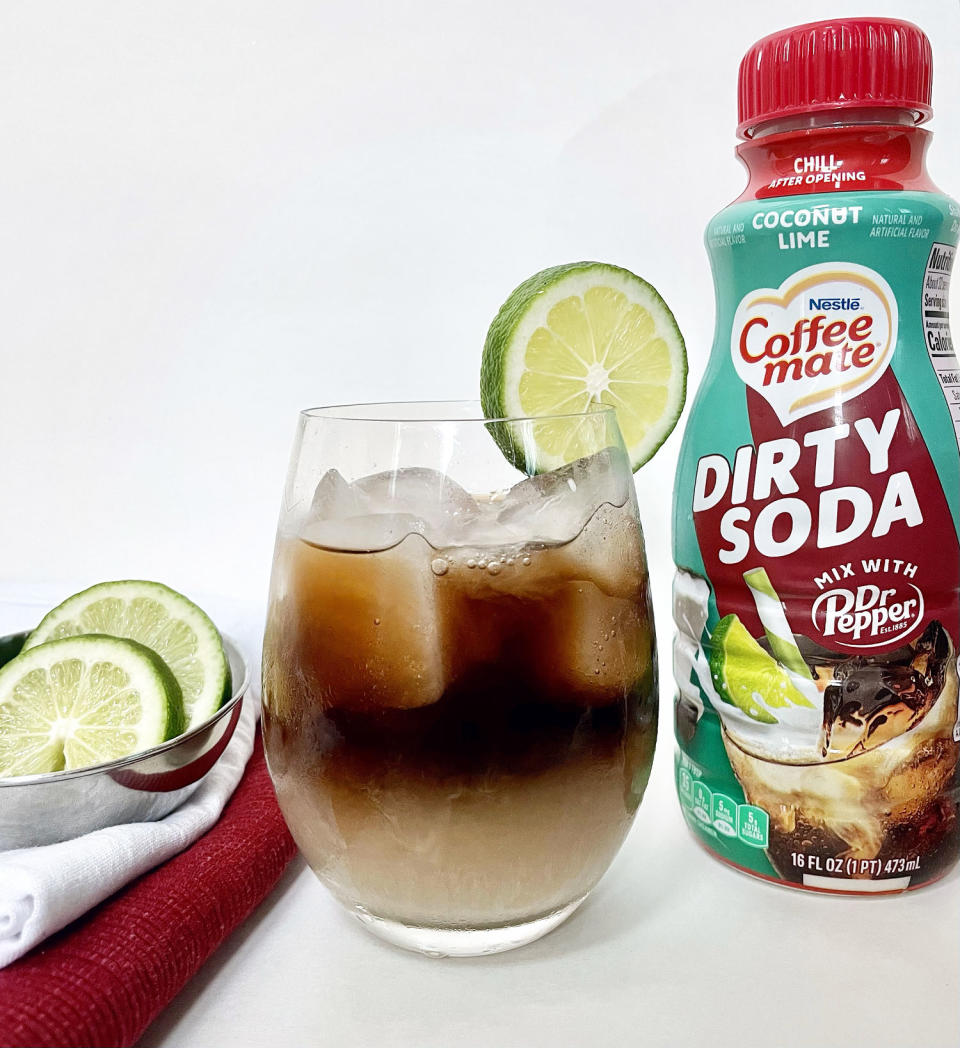 Dirty soda: Exactly as beautiful as the name led me to expect. (Courtesy Heather Martin)