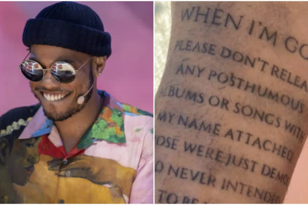 Anderson .Paak Has Tattoo Against Dropping His Music Posthumously