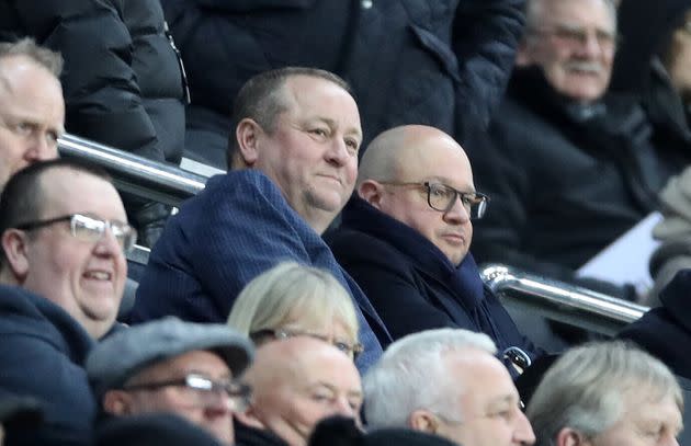 Newcastle United owner Mike Ashley during the FA Cup third round replay match at St James' Park, Newcastle.