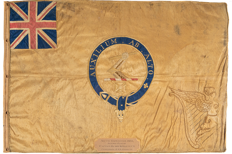 Captain Henry Kellett’s sledge flag (DCMS/PA)