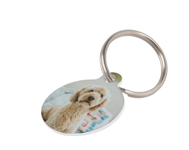 custom photo pet id tag