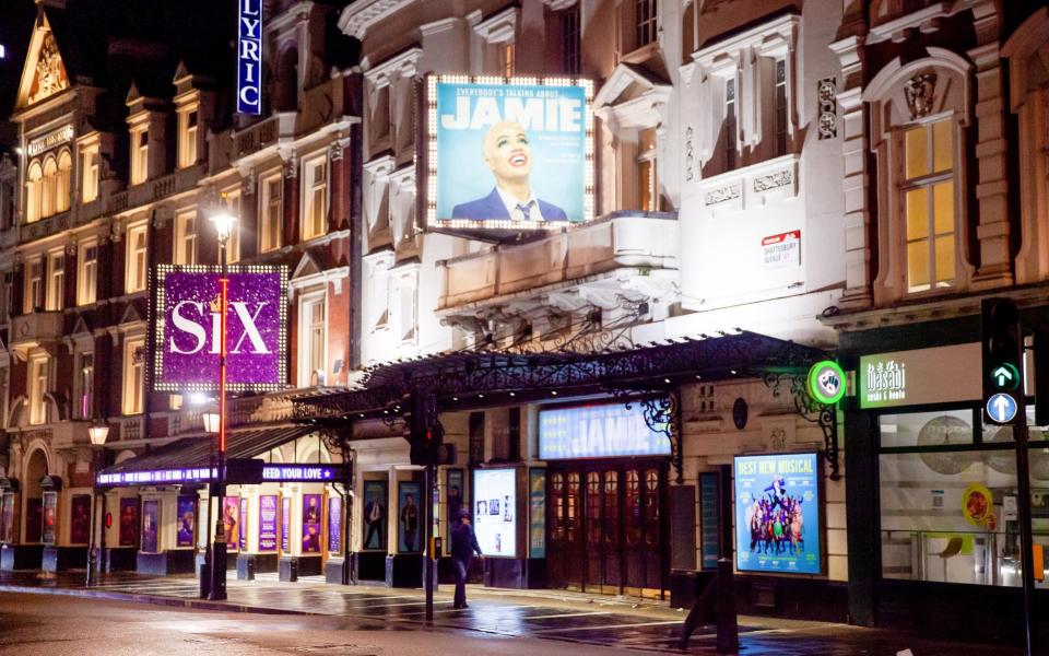 'The amount of experience that was just left to walk away was heartbreaking': a deserted Shaftesbury Avenue, in London's West End - Bloomberg