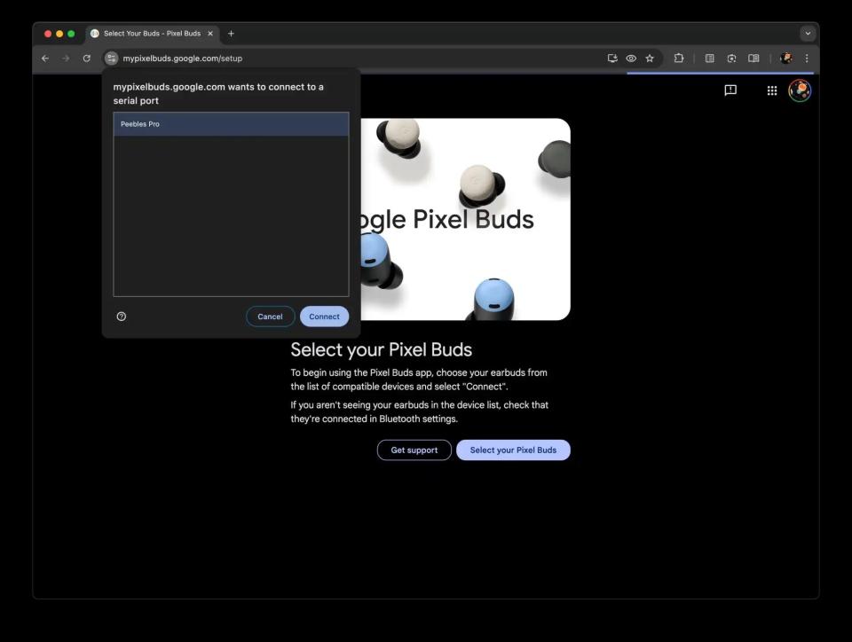 Pixel Buds PWA macOS 95