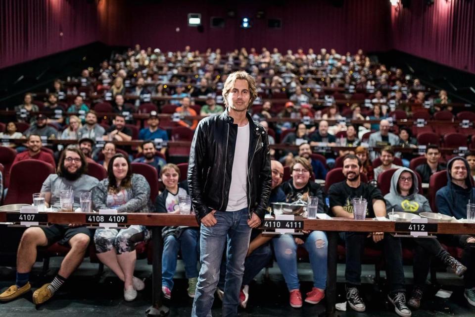 This undated photo shows actor and author Greg Sestero with fans of the cult film "The Room." Sestero will be at Athens Cine on Sept. 9, 2022 for a screening and in-person Q&A.
