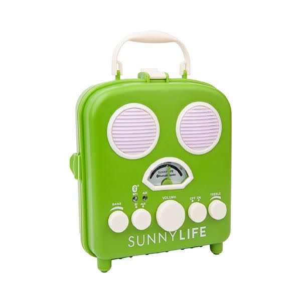 <p><strong>Sunnylife</strong></p><p>kidochicago.com</p><p><strong>$60.00</strong></p><p><a href="https://kidochicago.com/collections/accessories/products/beach-sounds-speaker" rel="nofollow noopener" target="_blank" data-ylk="slk:Shop Now;elm:context_link;itc:0;sec:content-canvas" class="link ">Shop Now</a></p><p>Now he can take his favorite tunes with him wherever he goes — all this needs is four AA batteries. The speaker can <strong>play songs via Bluetooth or AUX cables</strong>, and it has a micro USB DC jack. <em>No age recommendation given</em></p>