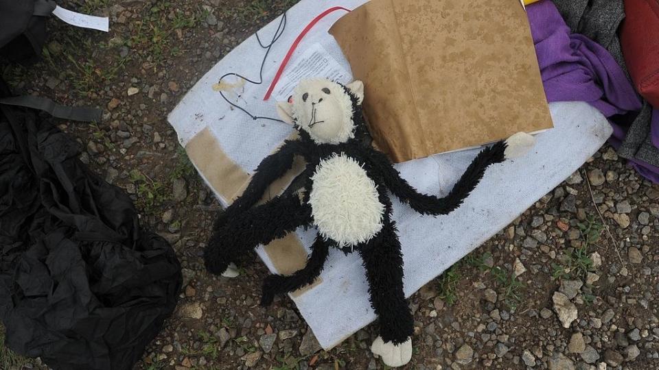 stuffed animal found upon the wreckage of malaysia airlines flight 17