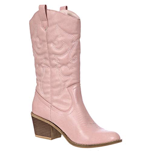 Charles Albert Women's Embroidered Modern Western Cowboy Boot