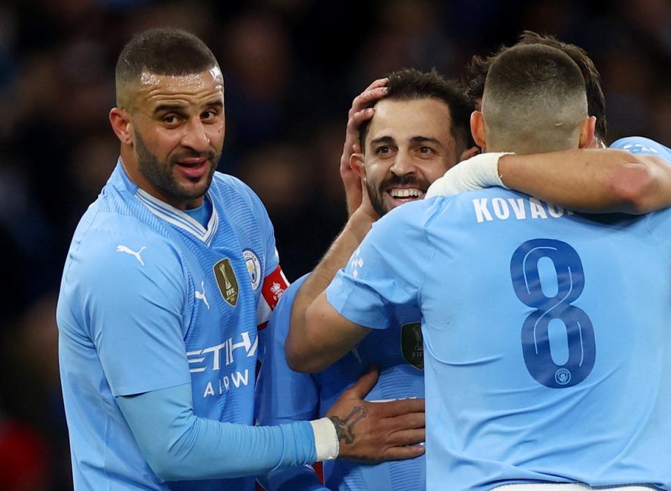 Manchester City have lost twice to Arsenal already this season after a long unbeaten run in this fixture (Action Images via Reuters)