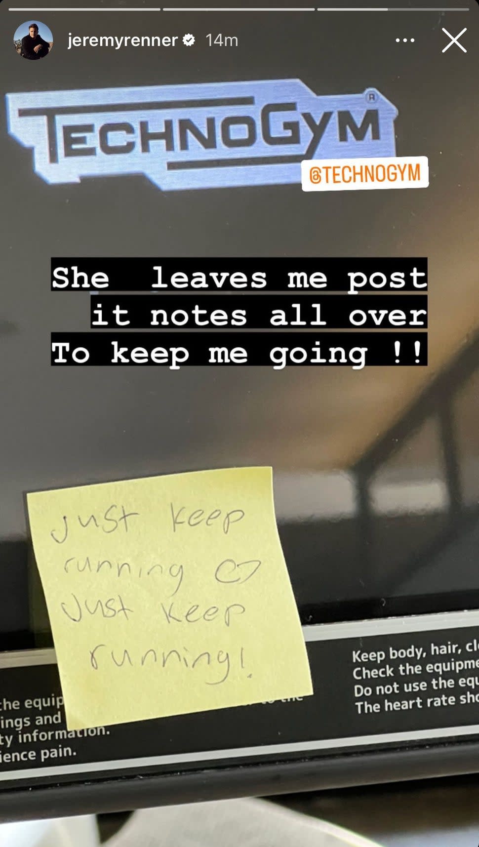 Jeremy Renner shares post-it's inspiration from daughter Ava