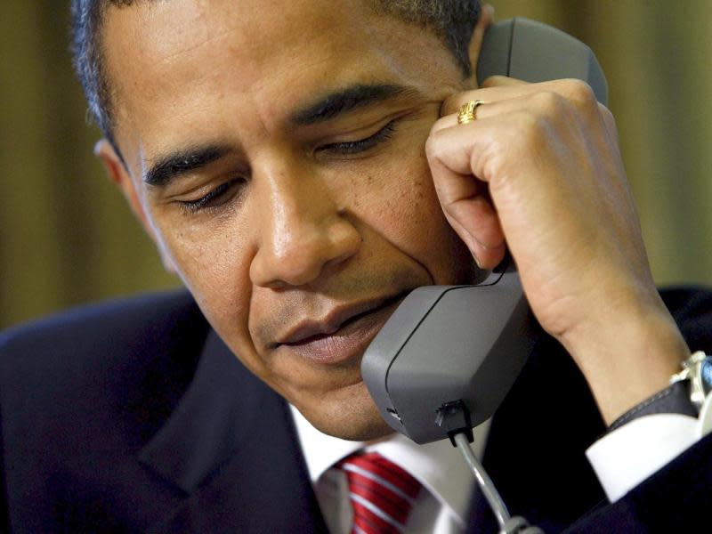 Obama sprach mit Kanzlerin Merkel über die besorgniserregende Lage in der Ostukraine. Foto: Alex Wong