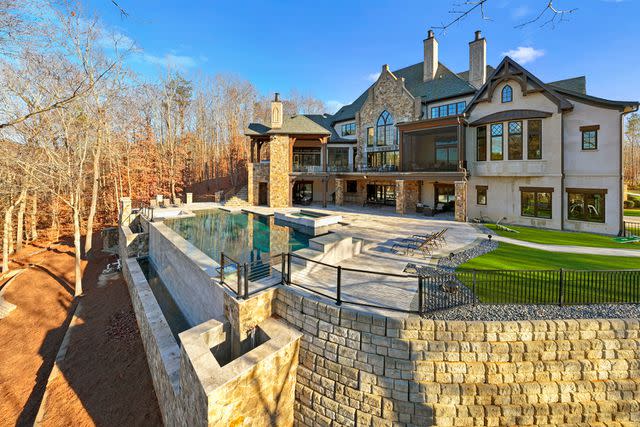 <p>SKYCAM DIGITAL/MARIO BIANCO</p> Christian McCaffrey's home in North Carolina