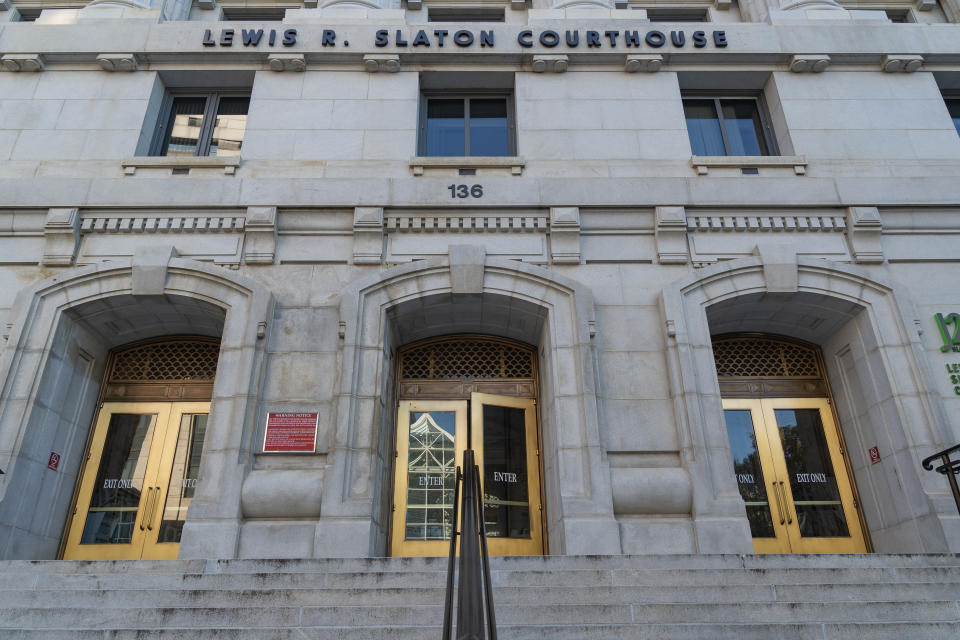 An exterior view of the Superior Court building of Fulton County 