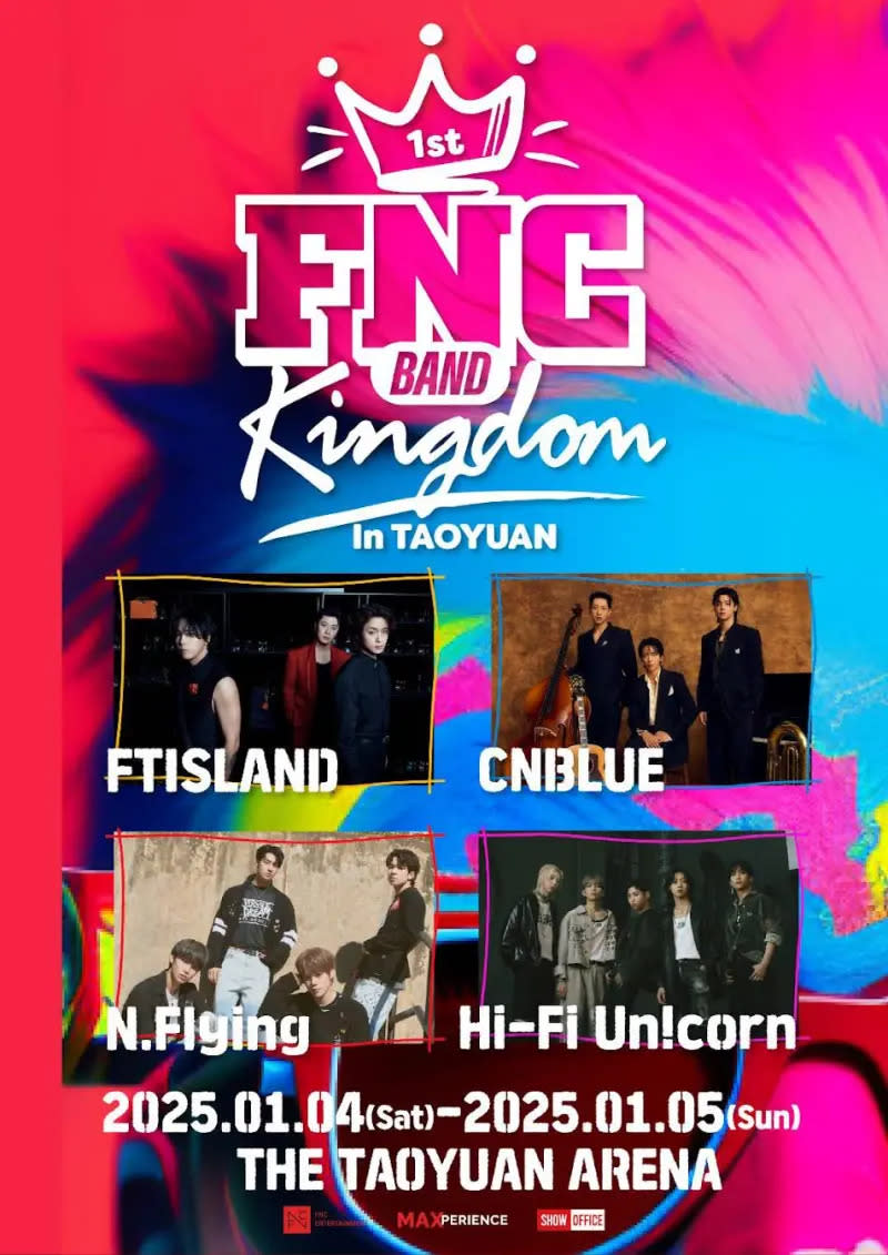 FNC BAND KINGDOM首度在台灣舉辦。（圖／SHOW Office）