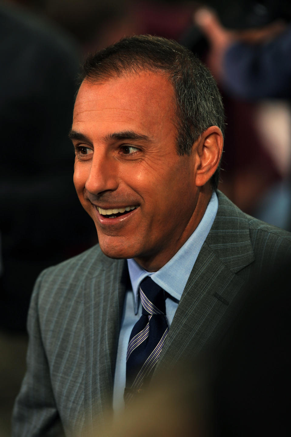 Matt Lauer smiles