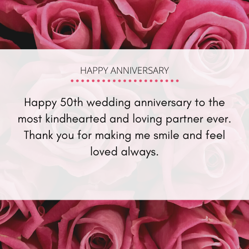 50 Wedding Anniversary Wishes