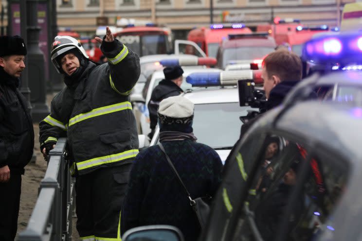 Alle U-Bahn-Stationen in der Fünf-Millionen-Stadt wurden geräumt. (Bild: Reuters)