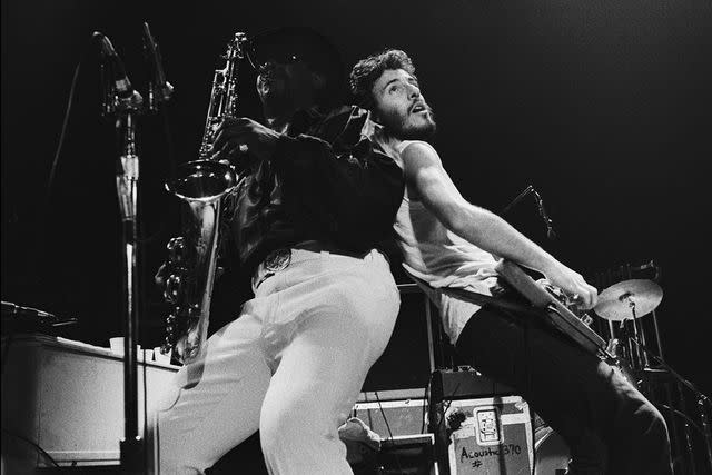 <p>Allan Tannenbaum/Getty</p> Bruce Springsteen and Clarence Clemmons