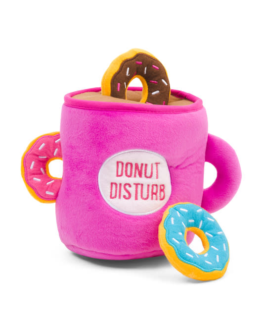 2) Burrow Coffee & Donutz Dog Toy