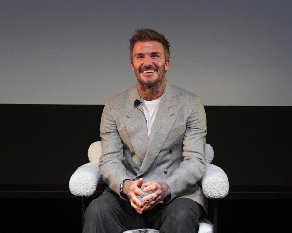 “Thank you!” David Beckham said, after urging Victoria to “be honest” about her background. Getty Images for Netflix