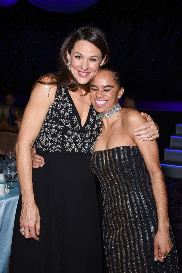 The actress couldn't stop smiling while at the American Ballet Theatre's annual holiday benefit.