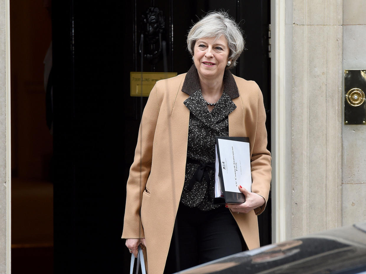 Theresa May is preparing to issue Article 50, which begins the process by which Britain will leave the European Union, on Wednesday: PA