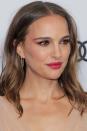 <p>Natalie Portman's unusual red smoky eye make-up took inspiration from winged liner as it was blended out from the corner of her eyes towards her eyebrow instead of across her eyelid. You can easily recreate the look by applying Dior's <a rel="nofollow noopener" href="https://www.feelunique.com/p/DIORSHOW-Cooling-Stick-7g-Limited-Edition?" target="_blank" data-ylk="slk:Diorshow Cooling Stick in Fresh Pink" class="link rapid-noclick-resp">Diorshow Cooling Stick in Fresh Pink</a>, using Mac's <a rel="nofollow noopener" href="https://www.lookfantastic.com/mac-275s-medium-angled-shading-brush/11641128.html?" target="_blank" data-ylk="slk:Angled Shading Brush" class="link rapid-noclick-resp">Angled Shading Brush</a>. Then pair with Hourglass' <a rel="nofollow noopener" href="https://www.feelunique.com/p/Hourglass-Caution-Extreme-Lash-Mascara-87g?option=45712&gclid=CjwKCAiA5qTfBRAoEiwAwQy-6UucmpKuctqaIuMDVOGcMTB3YFAdPknV63oCEhBxxci7CvlivsdLQhoCrFAQAvD_BwE&gclsrc=aw.ds" target="_blank" data-ylk="slk:Caution Extreme Mascara" class="link rapid-noclick-resp">Caution Extreme Mascara</a> and a bright pink lipstick, like Dior's <a rel="nofollow noopener" href="https://www.feelunique.com/p/ROUGE-DIOR-ULTRA-3-2g?option=46157&gclid=CjwKCAiA5qTfBRAoEiwAwQy-6ef5lbxGqgBCjYHstYcDMV_F4RggKO04d8lifrMNh0Q49wGryh6Z-BoCBtgQAvD_BwE&gclsrc=aw.ds" target="_blank" data-ylk="slk:Rouge Dior Ultra in Ultra Atomic" class="link rapid-noclick-resp">Rouge Dior Ultra in Ultra Atomic</a>.</p>
