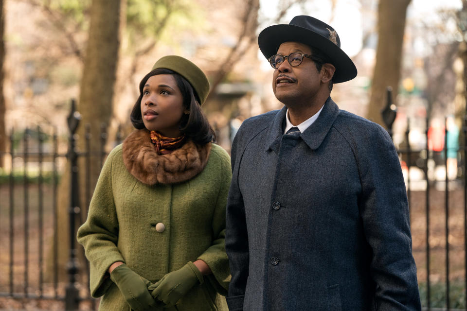 Jennifer Hudson stars as Aretha Franklin and Forest Whitaker as her father C.L. Franklin in “Respect.” - Credit: Quantrell D. Colbert