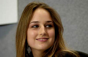 Leelee Sobieski at the Toronto press conference for 20th Century Fox's Joy Ride